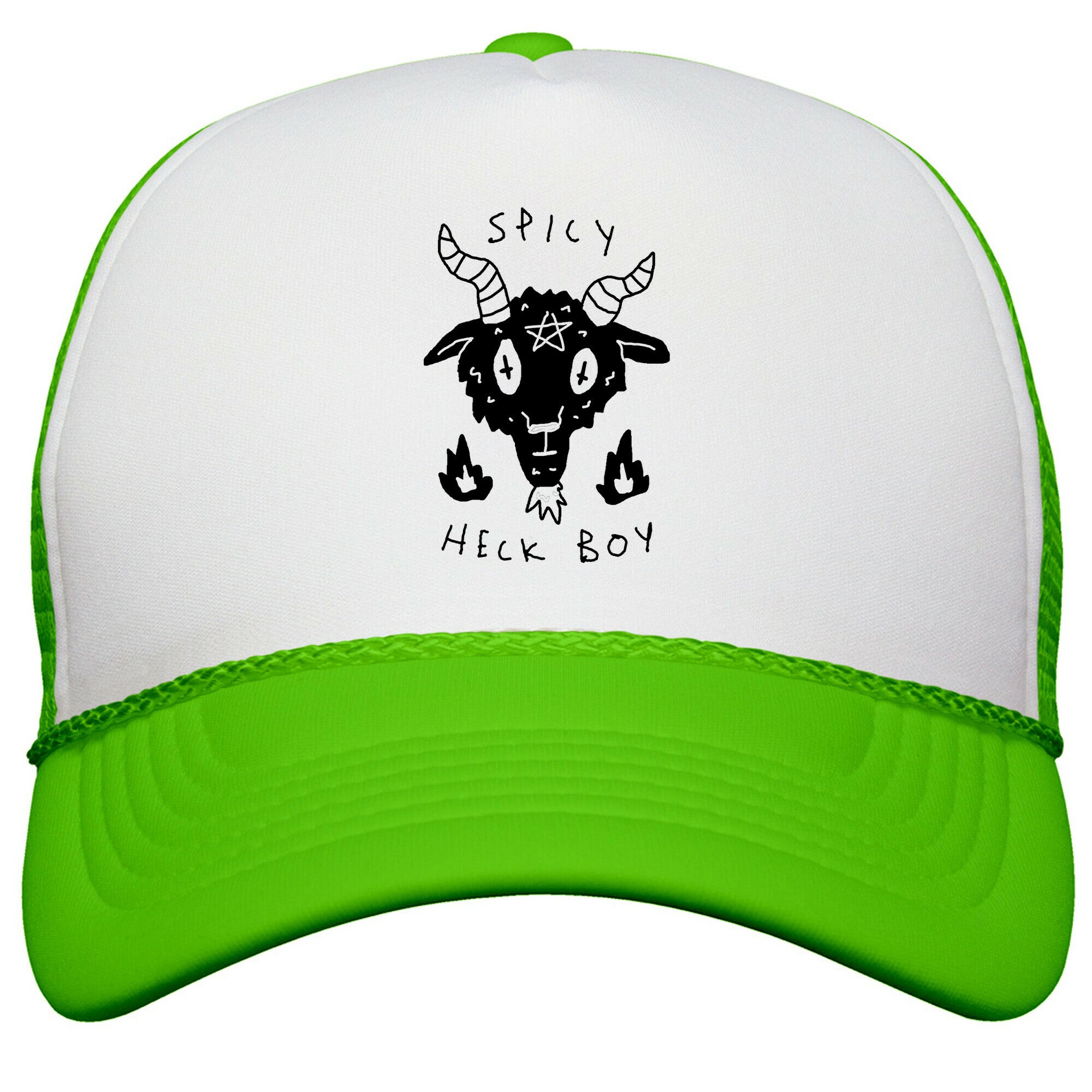 Spicy Heck Boy Satan Snapback Trucker Hat